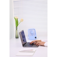 Quạt mini để bàn Yoobao F01P tích hợp pin sạc dung lượng 10000mAh Tuỳ chỉnh 3 cấp độ gió thời gian hoạt động lên tới 32h