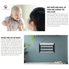 Đèn bắt muỗi chính hãng  Rạng Đông DBM02 , tiêu diệt muỗi và côn trùng hiệu quả, đảm bảo cách điện an toàn
