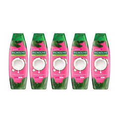 Bộ 5 Dầu gội Palmolive kèm xả 2 trong 1 chiết xuất thiên nhiên Dưỡng Ẩm Bổ Sung 180ml