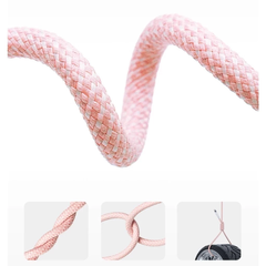 Dây sạc, cáp sạc nhanh KOLEAD M69 PD20W TypeC to TypeC bọc dù chống đứt gãy dài 2M, sử dụng cho các dòng Iphone 15, 16