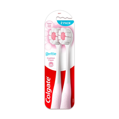 Bộ 2 Bàn chải Colgate Gentle Cushion Clean lông chải siêu dày, kháng khuẩn