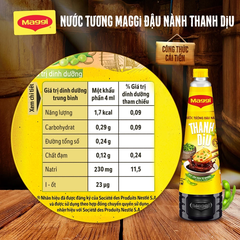 Nước tương Maggi đậu nành thanh dịu 700ml/chai