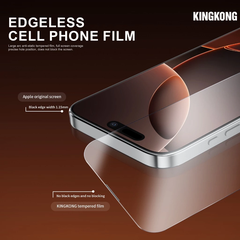 [KHÔNG VIỀN] Kính cường lực KINGKONG KK-67 nano siêu mượt, chống va đập, có màng loa Iphone 11 12 13 14 15 16 Promax.