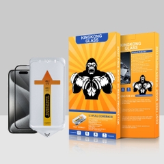 [ TỰ DÁN ] Kính cường lực khung tự dán KINGKONG KTD độ cứng 9H cực cao, bảo vệ màn hình iphone 11 12 13 14 15 16 promax