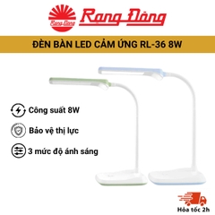 Đèn bàn cảm ứng Rạng Đông RL36 chống cận thị nhiều màu sắc nhẹ nhàng - 3 mức cường độ sáng bảo vệ tuyệt đối cho mắt