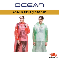 [MÀU NGẪU NHIÊN] Áo mưa tiện lợi OCEAN cao cấp, áo mưa bền bỉ chất liệu dai khó rách chống thấm chống nước tốt