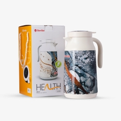 Bình ủ Rạng Đông 1300TS2.E dung tích 1.3 lít hiển thị nhiệt độ trên nắp bình, thiết kế miệng rộng tiện lợi