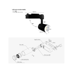 Đèn Rọi Ray LED Rạng Đông TRL05 – Công Suất 10W 15W 20W 30W | Siêu Sáng, Tiết Kiệm Điện, Trang Trí Hiện Đại