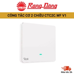 Công tắc cơ điện tử 2 chiều CTC2C.WF V1 kết nối và điều khiển không dây WIFI, điều khiển từ xa thông qua Internet