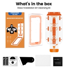 Kính Cường Lực tự dán MAGICBOX lưới bảo vệ loa KINGKONG cao cấp iphone x xs xsm 11 12 13 14 15 16 pro promax