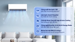 Máy lạnh Samsung Wind-Free Inverter 1 HP AR70H10D1BWNSV Mẫu mới
