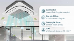 Máy lạnh âm trần Nagakawa 3.0 HP NT-C28R1T20