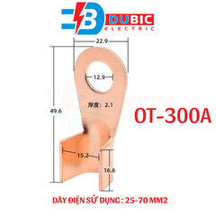 100 chiếc đầu cos đồng OT 3A-300A