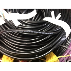 [1m] Dây điện tín hiệu 10cx26AWG ( 0.15mm2) có bọc kim chống nhiễu lõi đồng mạ nhiều màu phân biệt - Vỏ ngoài màu đen