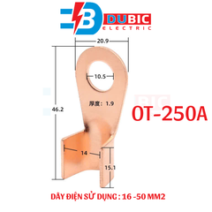 100 chiếc đầu cos đồng OT 3A-300A