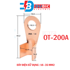 100 chiếc đầu cos đồng OT 3A-300A
