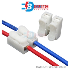 Cầu đấu nối dây điện domino CH2 - Túi 1000 chiếc - Màu trắng