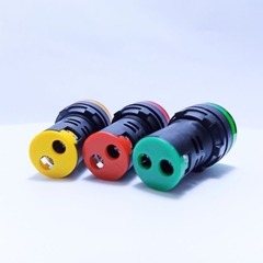 Đèn báo pha tủ điện phi 22mm 220V | Lakisan | Xanh - Đỏ - Vàng