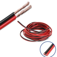 Dây điện đôi đỏ đen 26awg 24awg 22awg - Đồng nguyên chất - 100 mét