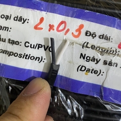 [ 5 mét] Dây điện đôi lõi đồng 2x0.3mm2 - 2x0.5mm2