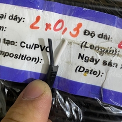[ 5 mét] Dây điện đôi lõi đồng 2x0.3mm2 - 2x0.5mm2