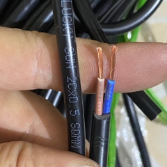 [ 5 mét] Dây điện đôi lõi đồng 2x0.3mm2 - 2x0.5mm2