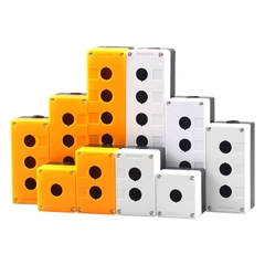 Hộp nút nhấn - công tắc phi 22mm | 1-2-3-4-5 lỗ - Màu vàng