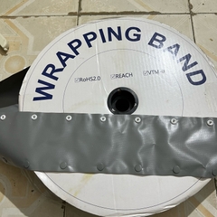 Vải bạt chống cháy bọc dây điện WB-100 (phi 25) có khuy bấm - 1 mét