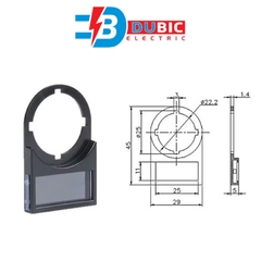 [10 cái ]Nhãn ghi tên trên tủ điện phi 22mm