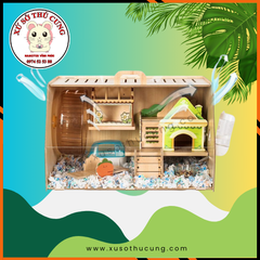 Lồng gỗ mix mika full set