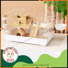 Lồng nuôi hamster mika đế màu