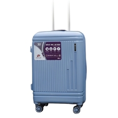 Vali kéo nhựa TRAVELKING 8802 size xách tay cabin 19 inch - Chống rạch, nới rộng 25%, khóa TSA, sạc USB