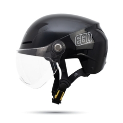 Mũ bảo hiểm 1/2 đầu EGO E-23 có kính vòng đầu lớn - MBH nửa đầu thoáng khí, an toàn, có núm điều chỉnh size