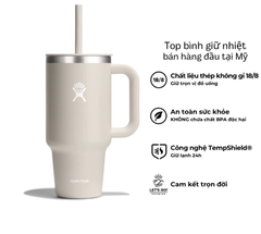 Ly giữ nhiệt Hydro Flask 32oz Around Travel Tumbler kèm ống hút