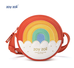 Túi đeo chéo cho bé Zoy Zoii da cao cấp hình tròn cho bé Kid's Messenger Bag B29
