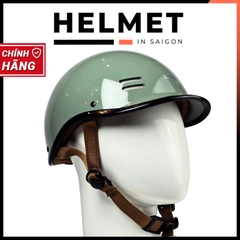 Mũ bảo hiểm cá heo 1/2 đầu SOVAX viền vàng - Gọn nhẹ, thoáng khí, MBH nửa đầu Hoằng Đạt thời trang