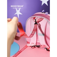 Balo Mẫu Giáo Chống Thất Lạc Cho Bé BEDDYBEAR Heo Peppa Pig Tím ZS-HEOTIM