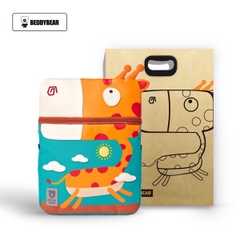 Balo Tiểu Học Chống Gù BEDDYBEAR Cute Bag Họa Tiết Hươu Cao Cổ Cho Bé YE-HUOU