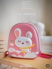 Balo Mẫu Giáo Chống Thất Lạc Cho Bé Gái BEDDYBEAR Thỏ Hồng ZS-THO