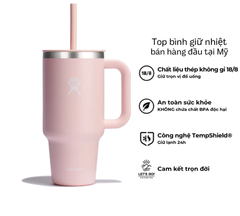 Ly giữ nhiệt Hydro Flask 32oz Around Travel Tumbler kèm ống hút