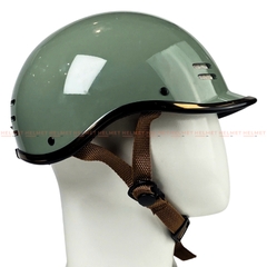 Mũ bảo hiểm cá heo 1/2 đầu SOVAX viền vàng - Gọn nhẹ, thoáng khí, MBH nửa đầu Hoằng Đạt thời trang