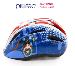 Mũ Bảo Hiểm Xe Đạp Trẻ Em PROTEC SMILE, Cho Bé Trai Từ 1-12 Tuổi, Họa Tiết Mạnh Mẽ Năng Động