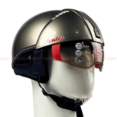 Mũ bảo hiểm 1/2 đầu kính âm ANDES 3S181 - MBH nửa đầu giấu kính chuẩn an toàn, chịu va đập