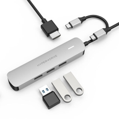 Cổng Chuyển Hyperdrive 4K Hdmi 6-In-1 Usb-C Hub For Macbook, Ipad,Pc & Usb-C Devices HD233B