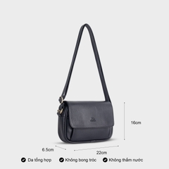 Túi đeo chéo da FADODA FN22 nhỏ gọn, nhiều ngăn - Vintage, chống thấm nước, không bong tróc