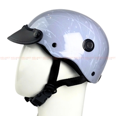 Mũ bảo hiểm 1/2 đầu mỏ da MINHO sơn nhúng brush splash - MBH nửa đầu nam nữ gọn nhẹ, thoáng khí, hiện đại