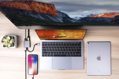 Cổng Chuyển HYPERDRIVE 4K HDMI 3-in-1 USB-C Hub For Macbook, ipad, surface, pc /Iphone 15 pro – HD259A