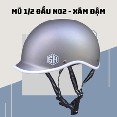 Mũ bảo hiểm 1/2 đầu Napoli N02 kiểu Nhật, Free Size cho vòng đầu 55-58cm - Hàng Chính Hãng