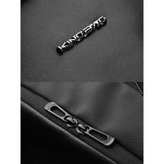 Balo phối da laptop 15.6 inch KINGBAG Robin - Siêu nhẹ, thể tích 20L, đai gài vali, trượt nước, thanh lịch