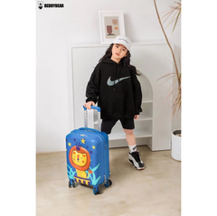 Vali Kéo Nhựa Cho Bé BEDDYBEAR In Hình Dập Nổi 3D Sư Tử Size Xách Tay 17 inch BJX-LV-001-SUTU